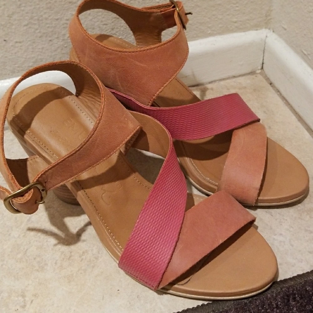Brown leather sandals